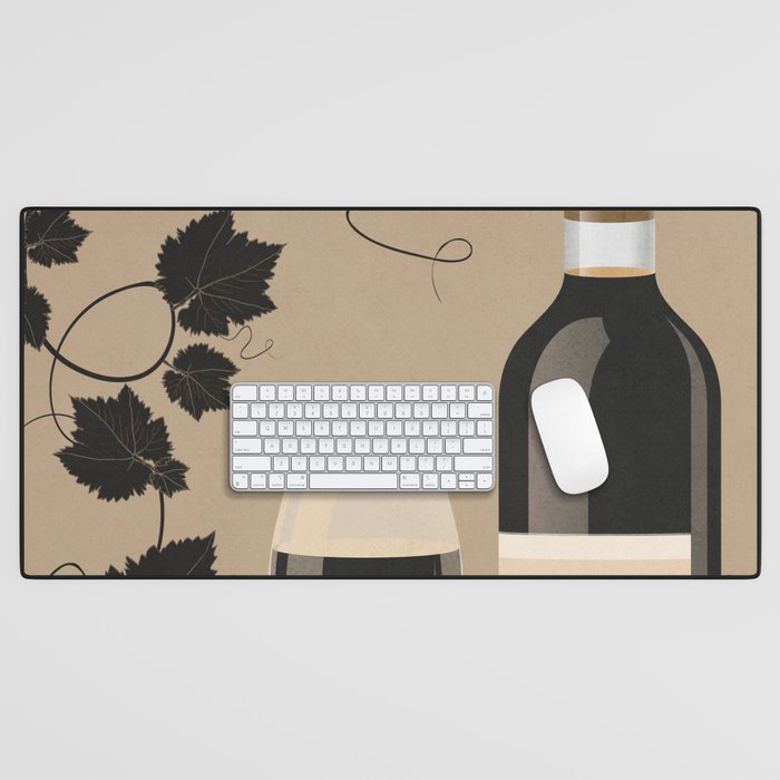 Black Wine 2 Desk Mat Gallery Image 1