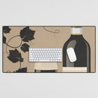 Black Wine 2 Desk Mat Gallery Image 1