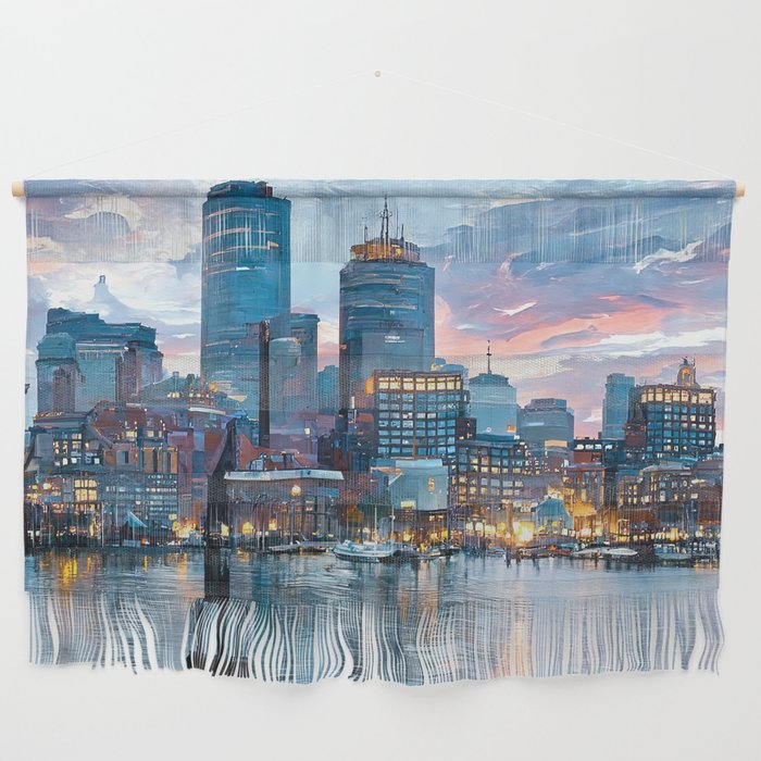 Boston Skyline Wall Hanging Gallery Image 1