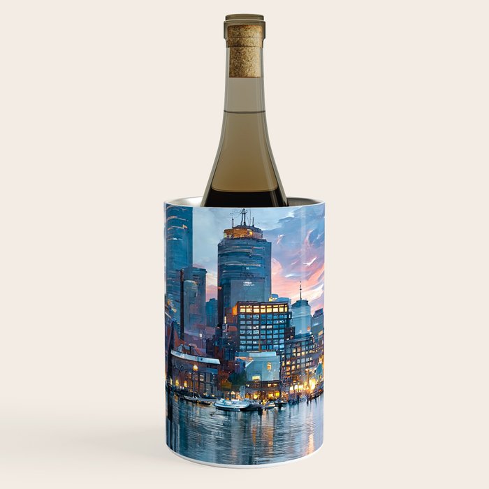 Boston Skyline Wine Chiller Gallery Image 1