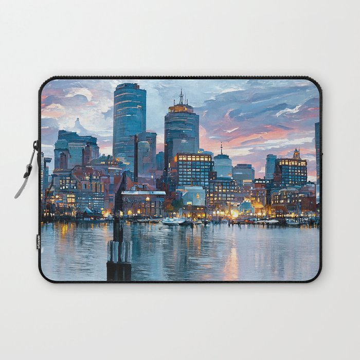 Boston Skyline Laptop Sleeve Gallery Image 1