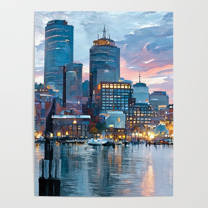 Boston Skyline Poster Gallery Image 4