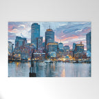 Boston Skyline Welcome Mat Gallery Image 1