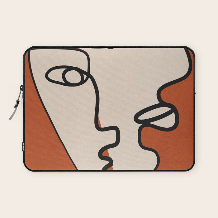 Interwoven Faces 2 Laptop Sleeve Gallery Image 1
