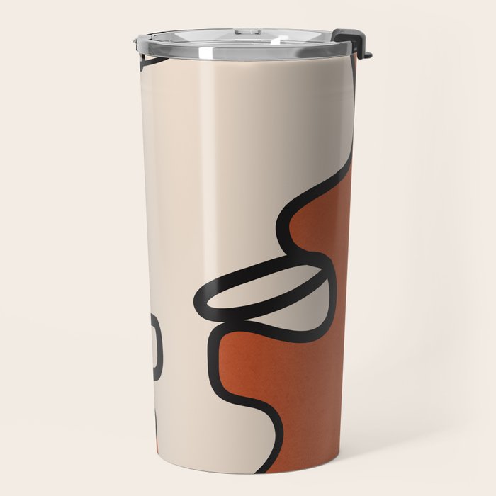 Interwoven Faces 2 Travel Mug Gallery Image 2