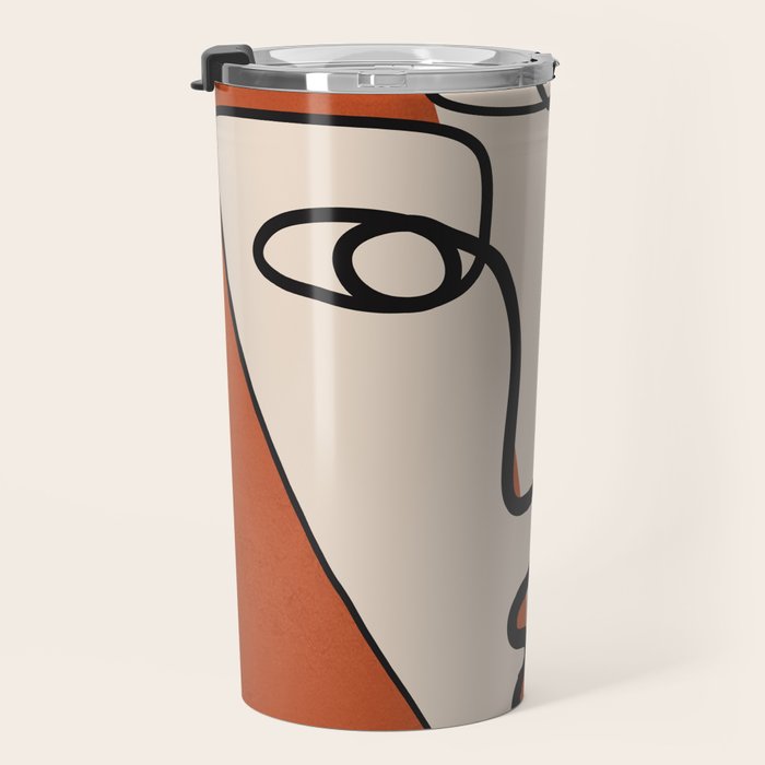 Interwoven Faces 2 Travel Mug Gallery Image 3