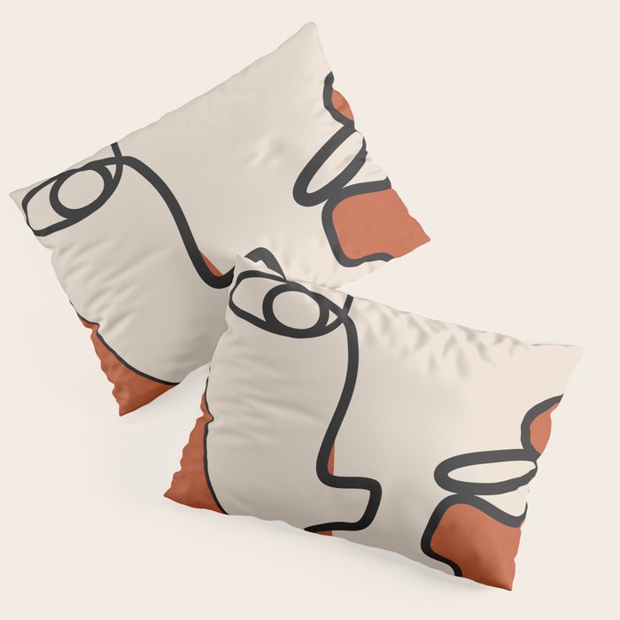 Interwoven Faces 2 Pillow Sham Gallery Image 3