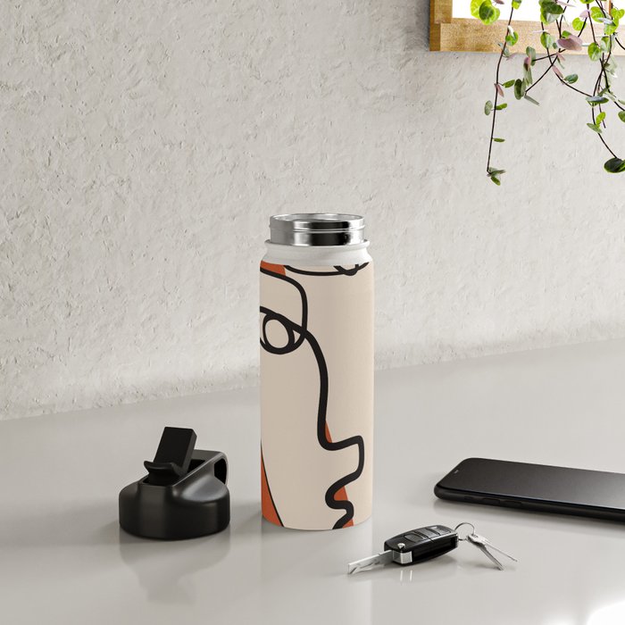Interwoven Faces 2 Water Bottle Gallery Image 4