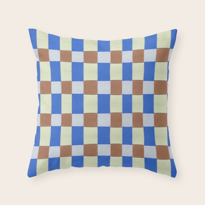 Paper Weaving Pattern #1 Throw Pillow Gallery Image 1