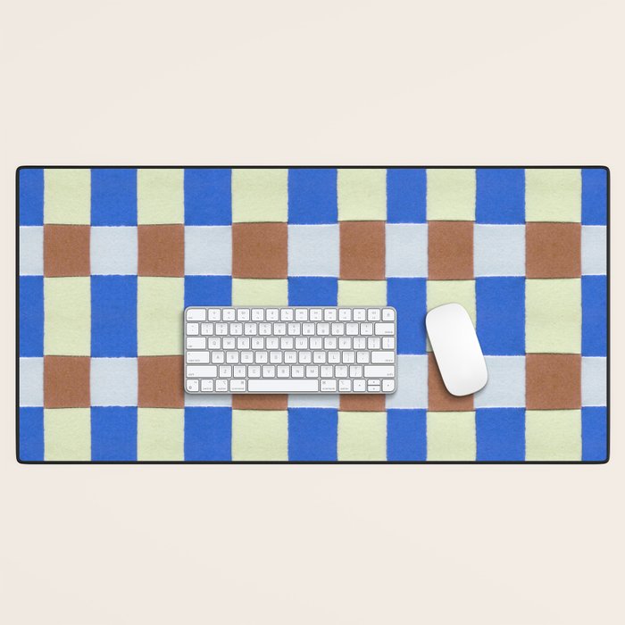 Paper Weaving Pattern #1 Desk Mat Gallery Image 1