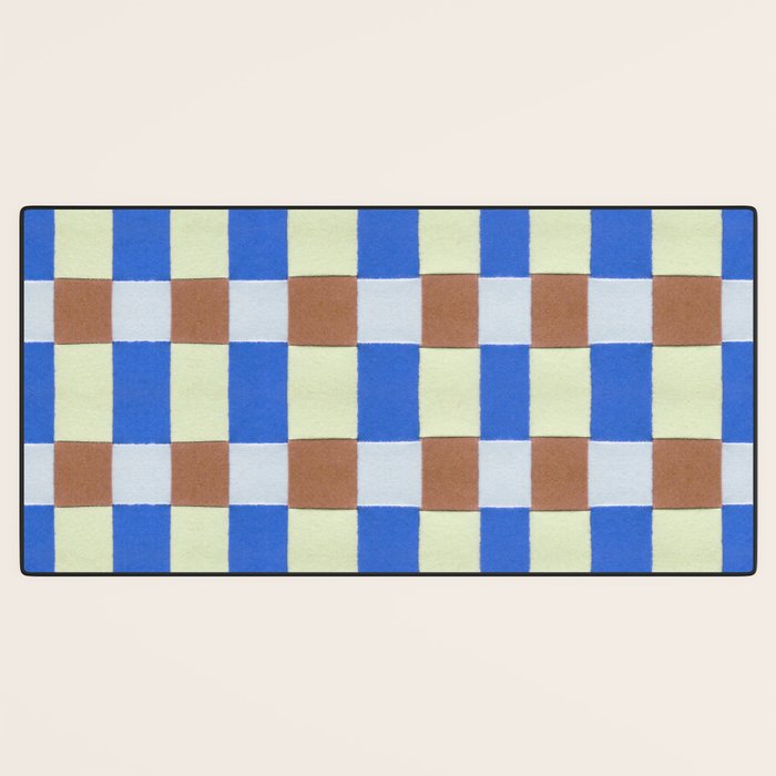 Paper Weaving Pattern #1 Desk Mat Gallery Image 3