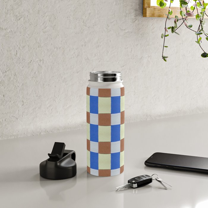 Paper Weaving Pattern #1 Water Bottle Gallery Image 4