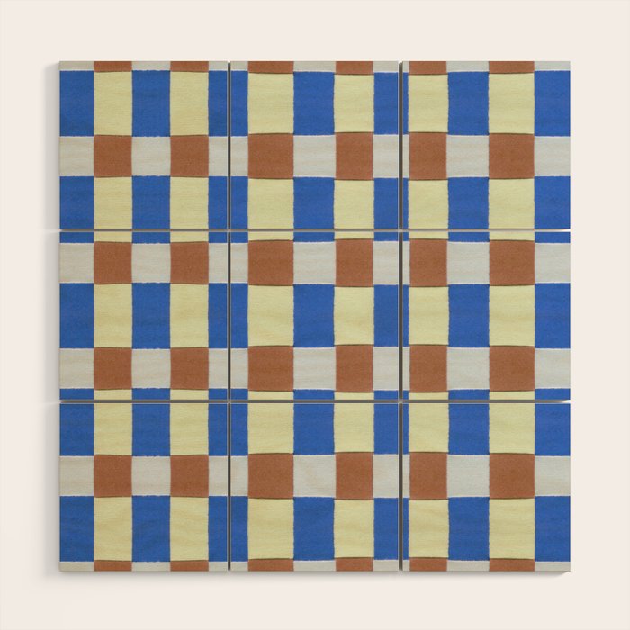Paper Weaving Pattern #1 Wood Wall Art Gallery Image 1