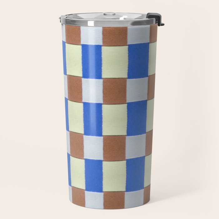 Paper Weaving Pattern #1 Travel Mug Gallery Image 2