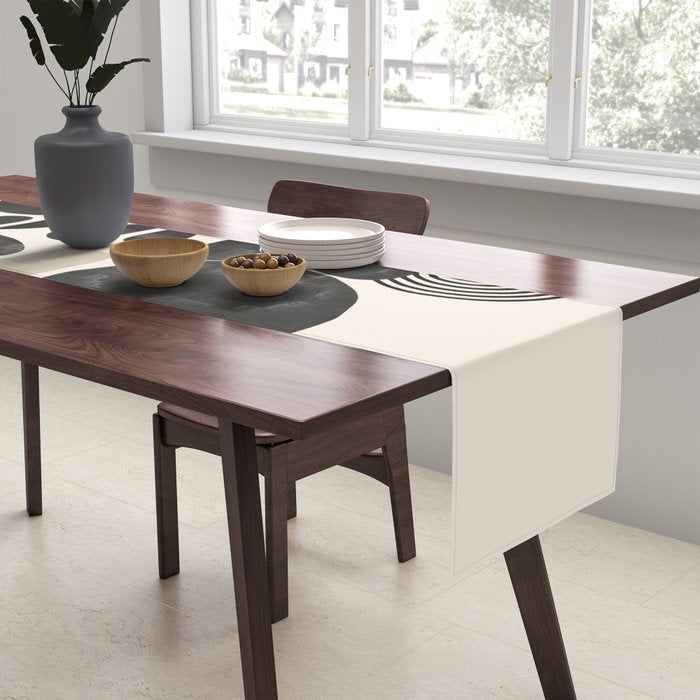 Modern Botanicals - Abstract Minimalist Shapes Table Runner Gallery Image 2