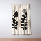 Modern Botanicals - Abstract Minimalist Shapes Window Curtain Gallery Image 3