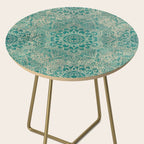 Azure teal Boho Jewel Mandala Side Table Gallery Image 2