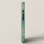 Azure teal Boho Jewel Mandala iPhone Case Gallery Image 2
