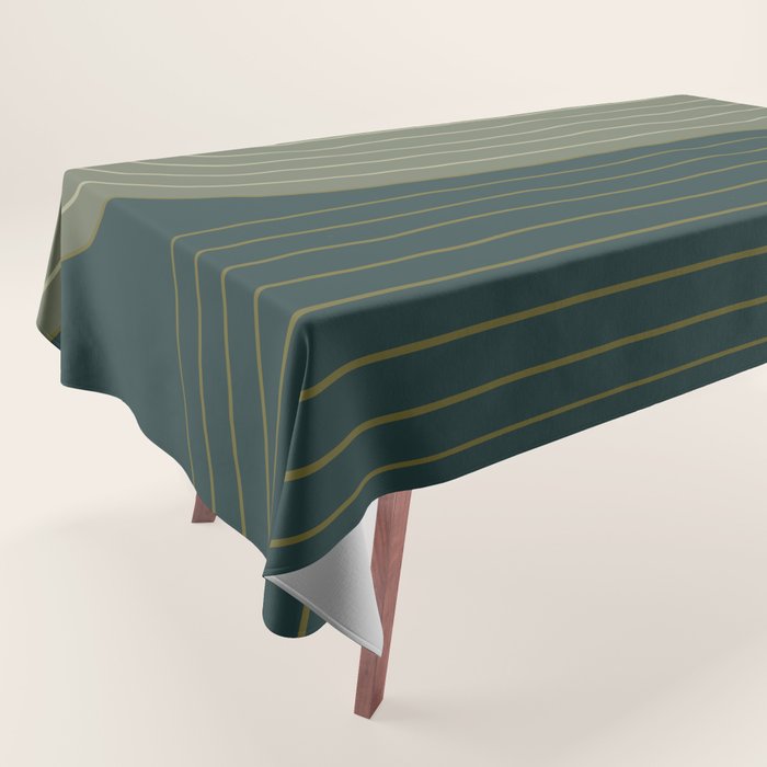 Two Tone Line Curvature XXXVII Tablecloth Gallery Image 1