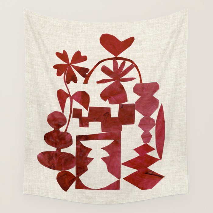 Crimson Diamond Wall Tapestry Gallery Image 4