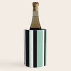 Classic Stripes XII - Mint, Black and White Wine Chiller Gallery Image 2