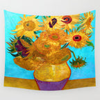 Van Gogh Sunflowers Wall Tapestry Gallery Image 4