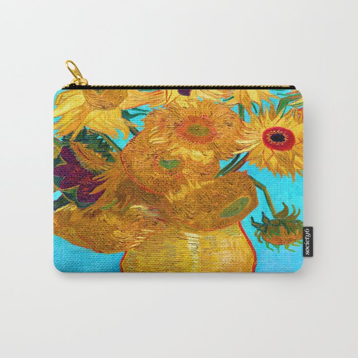 Van Gogh Sunflowers Carry All Pouch Gallery Image 1