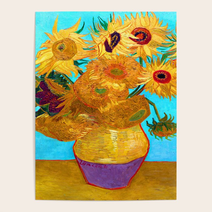Van Gogh Sunflowers Poster Gallery Image 1