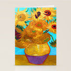 Van Gogh Sunflowers Stationery Card Gallery Image 2