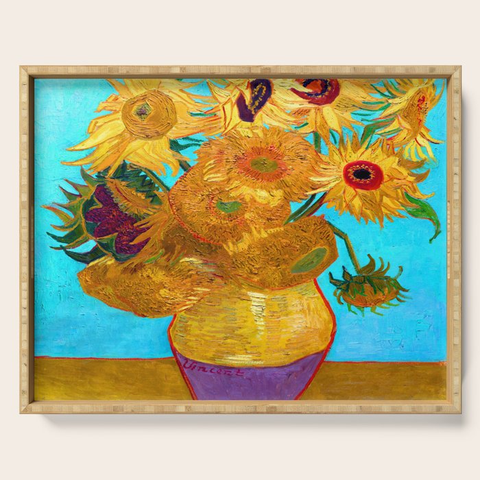 Van Gogh Sunflowers Serving Tray Gallery Image 1