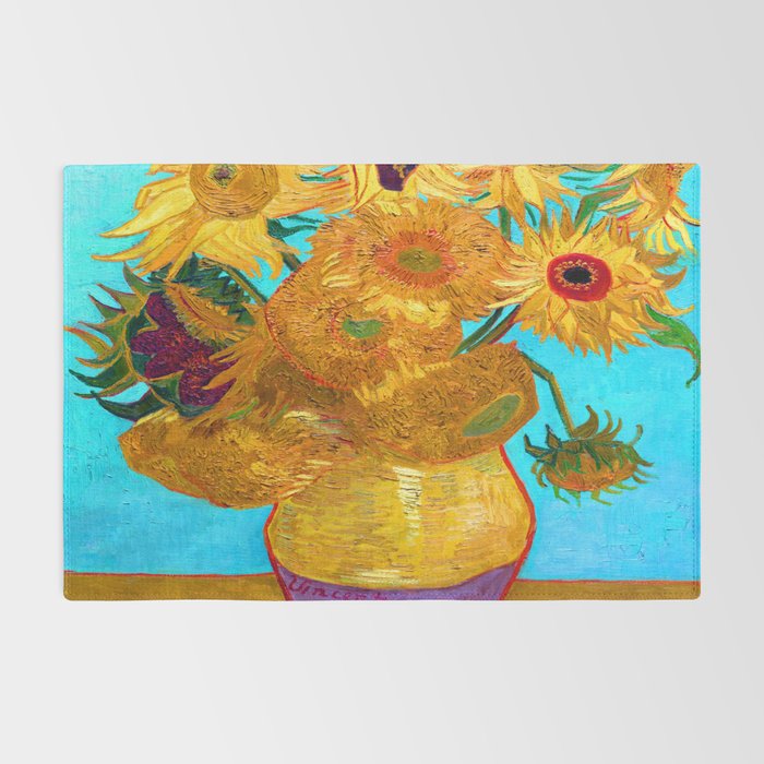Van Gogh Sunflowers Rug Gallery Image 2