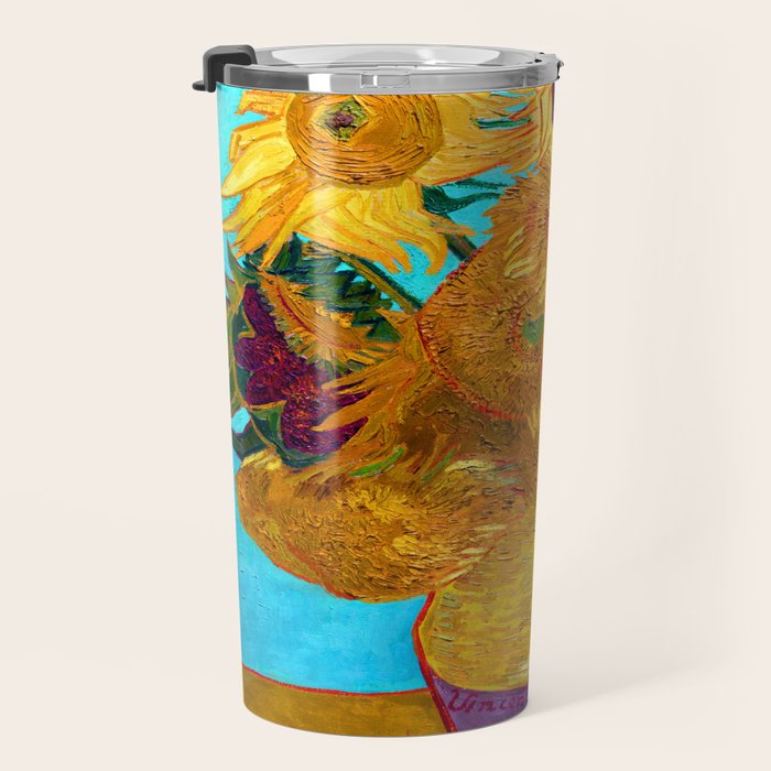 Van Gogh Sunflowers Travel Mug Gallery Image 3