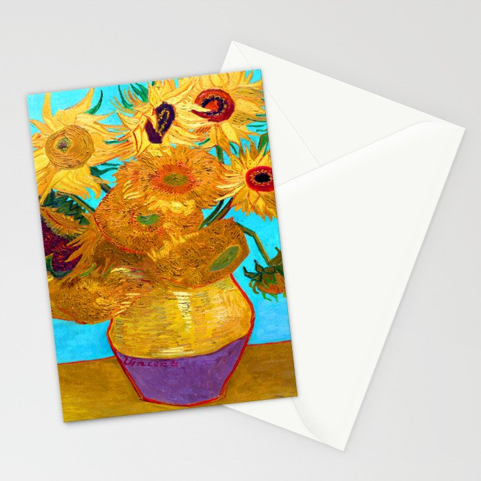 Van Gogh Sunflowers Stationery Card Gallery Image 2