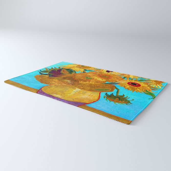 Van Gogh Sunflowers Rug Gallery Image 3