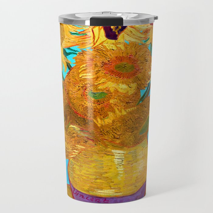 Van Gogh Sunflowers Travel Mug Gallery Image 1