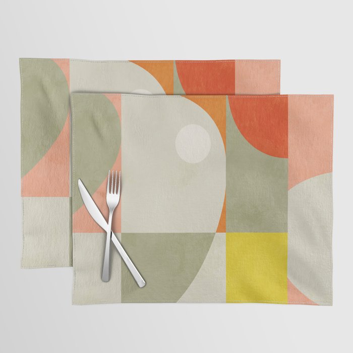 abstraction mid mod Placemat Gallery Image 1