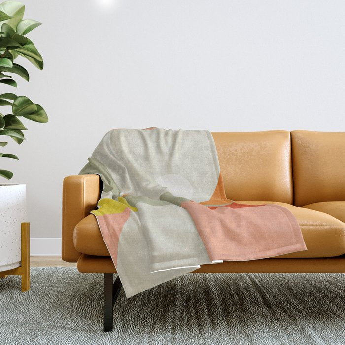 abstraction mid mod Throw Blanket Gallery Image 1