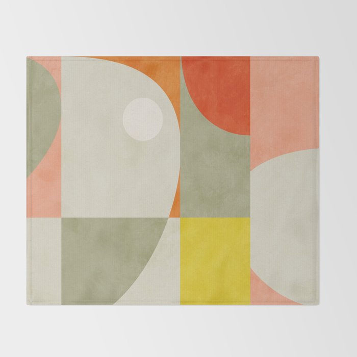 abstraction mid mod Throw Blanket Gallery Image 2