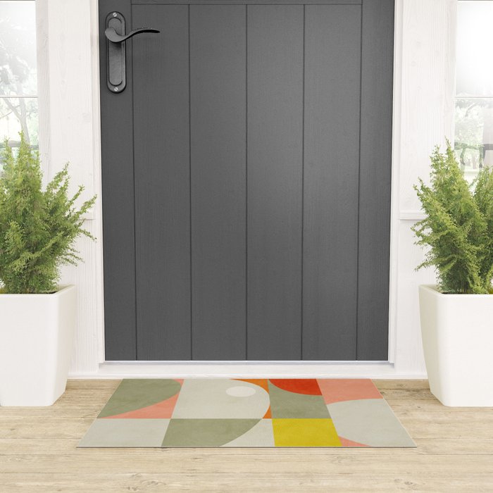 abstraction mid mod Welcome Mat Gallery Image 3