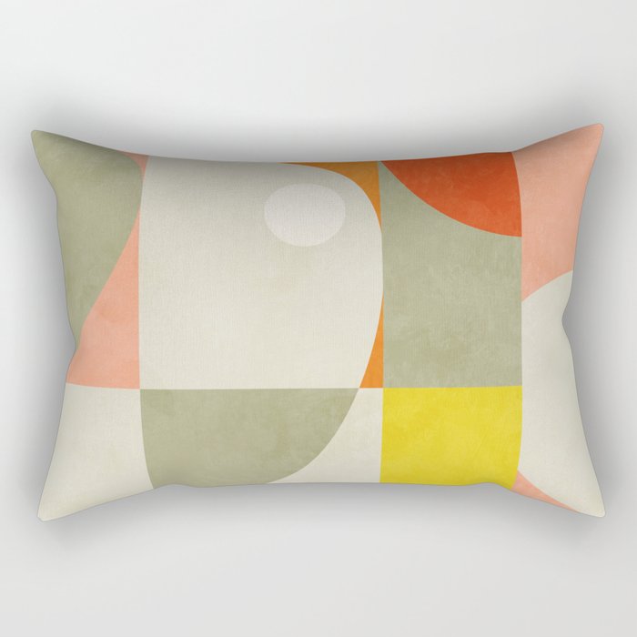abstraction mid mod Rectangular Pillow Gallery Image 1