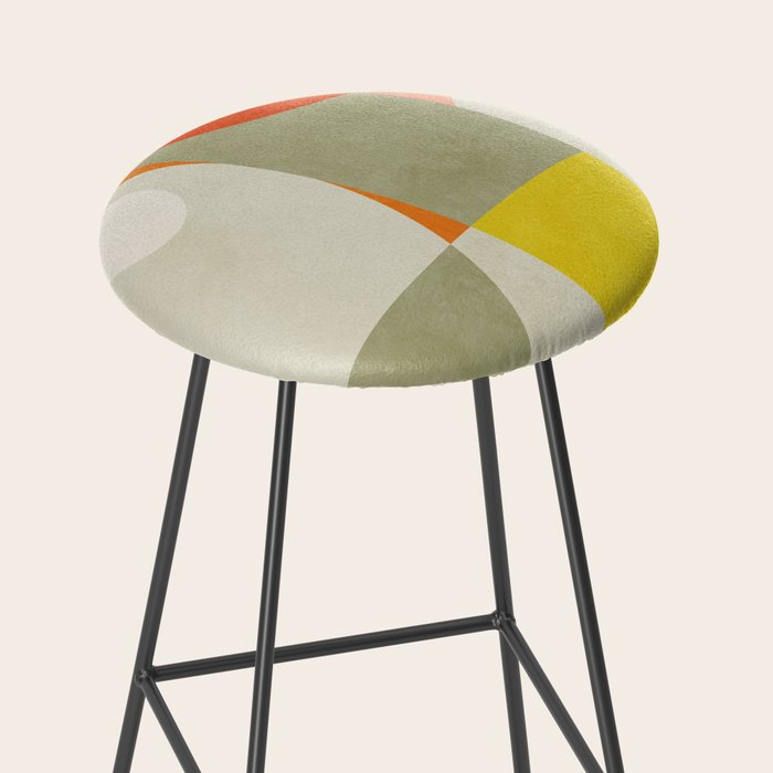 abstraction mid mod Stool Gallery Image 2