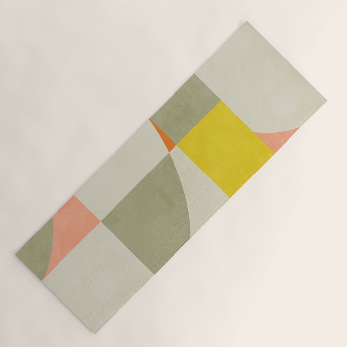 abstraction mid mod Yoga Mat Gallery Image 1