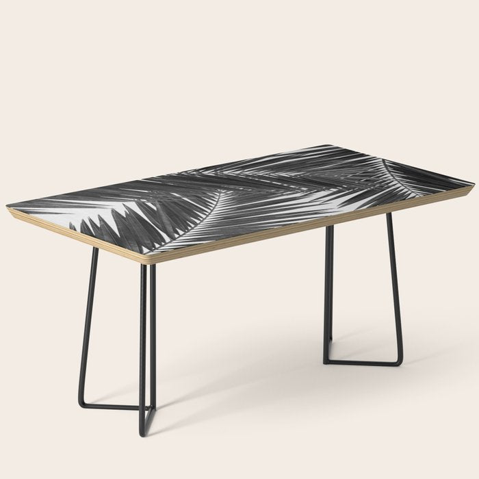 Palm Leaf Black & White III Coffee Table Gallery Image 1