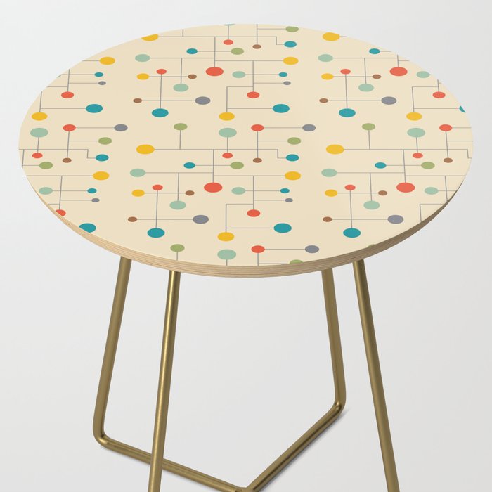 Mid-Century Dots Pattern Side Table Gallery Image 2