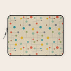Mid-Century Dots Pattern Laptop Sleeve Gallery Image 1