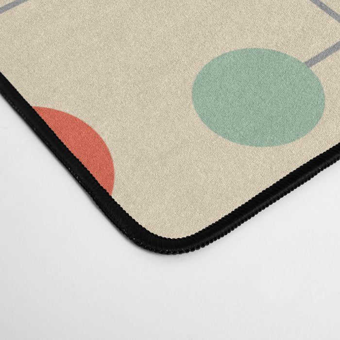 Mid-Century Dots Pattern Desk Mat Gallery Image 4