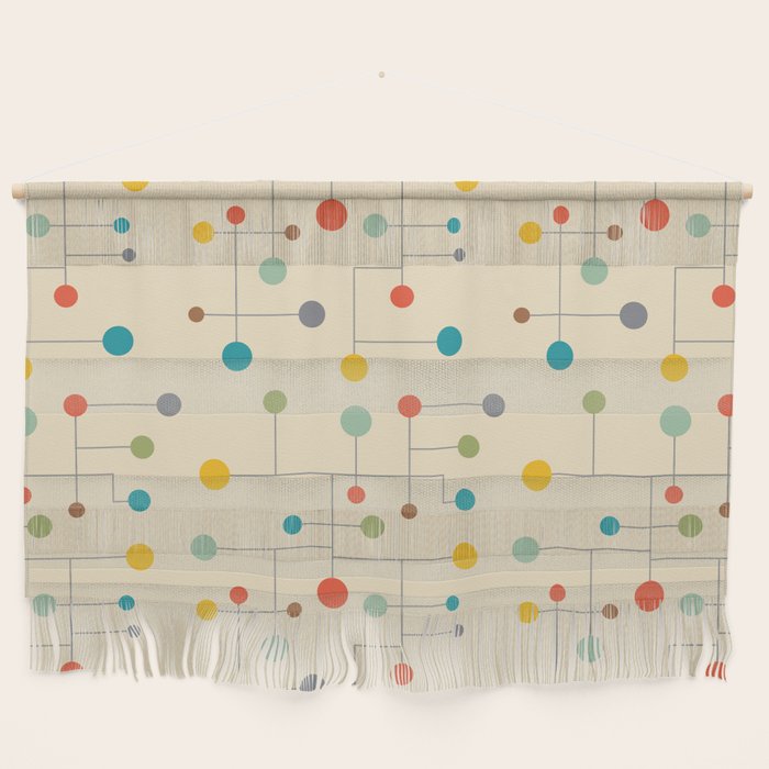 Mid-Century Dots Pattern Wall Hanging Gallery Image 1