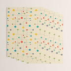Mid-Century Dots Pattern Wrapping Paper Gallery Image 3