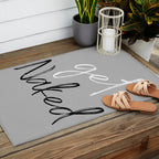 Get Naked Bathroom Decor Prints Outdoor Rug Gallery Image 2
