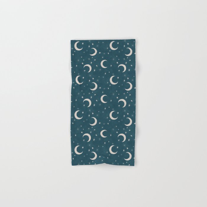 Goodnight Sky - silver moon Bath Towel Gallery Image 1